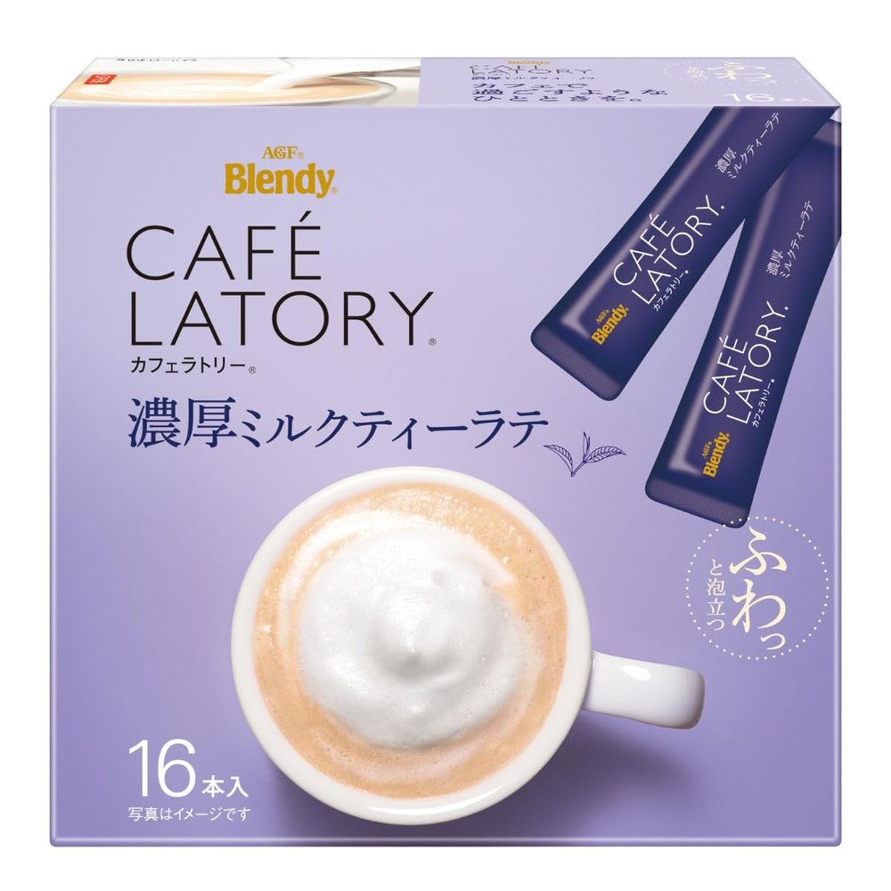 AGF Blendy Cafe Ratory (16sticksx 3 boxes, Rich Milk Tea Latte)