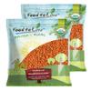Food to Live Organic Red Lentils (Football), 20 Pounds Whole, Decorticated, High Protein Legume, Non-GMO, Perfect for Soups, Curries and Vegan Meals, Kosher, Bulk view 1