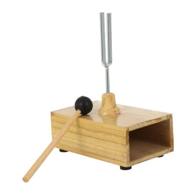 DECHOUS Tuning Fork Resonator Hz Frequency Holder and Rubber Mallet for Sound Healing Experiments
