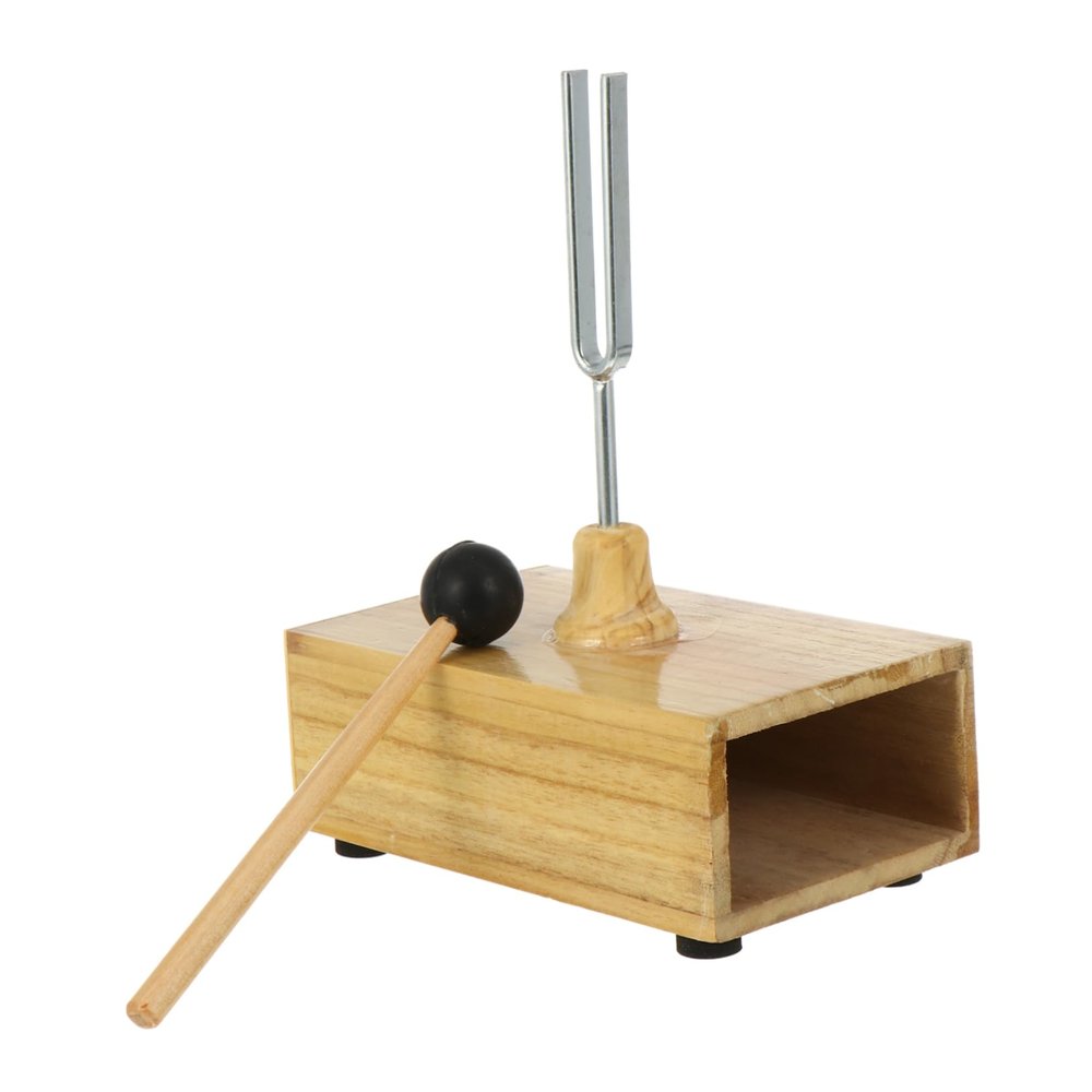 DECHOUS Tuning Fork Resonator Hz Frequency Holder and Rubber Mallet for Sound Healing Experiments