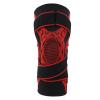 QANYEGN 2Pcs Elastic Knee Compression Sleeve Breathable Sports Knee Brace for Men and Women Basketball Running (L) view 2