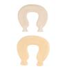 1L U Shaped Hot Water Bottle, Neck and Shoulder Warmer, Soft Cover, Ideal for Winter, Relief Muscle Pain, Sturdy Rubber Material, Travel Friendly, Keep Water Temperature (Beige) view 2
