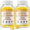 2 Pack Acetyl L-Carnitine Gummies Sugar Free, Premium L-Carnitine Supplement for Women & Men, ALCAR Supplement for Energy, Muscle, Focus & Brain Support, Gluten-Free, Non-GMO, Vegan, 120 Count view 1