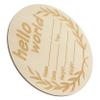 Abaodam Adorable Newborn Birth Announcement Sign Round Wooden Sign for Photography Welcome Decor Safe and Skin-friendly Material view 1