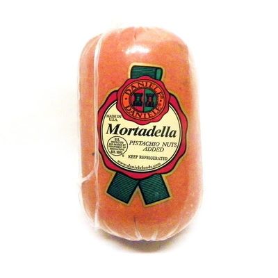 Daniele Italian Mortadella with Pistachios, Avg 15 lb, Authentic Bologna Luncheon Meat, Refrigerated