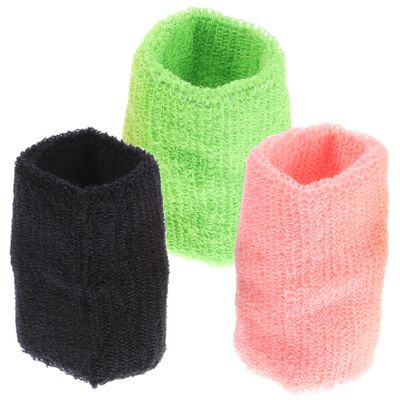 Abaodam Cotton Cloth Wristbands 12pcs Sports Towel Wristband for Gym Wrist Sweatbands Random Color