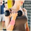 Abaodam Cotton Cloth Wristbands 12pcs Sports Towel Wristband for Gym Wrist Sweatbands Random Color view 2