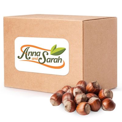 Anna and Sarah 10 Lbs Oregon Large Hazelnuts In shell, Kosher, Whole,NON-GMO, Fresh Buttery Taste and Easy to Crack in Box (160 Oz)