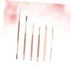 6pcs Stainless Steel Ear Wax Remover Tool Set Dual-Ended Ear Scoop for Safe and Gentle Wax Removal Suitable for Adults and Use view 2