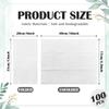 100 PCS Disposable Napkins Disposable Hand Towels, Soft and Absorbent Paper Guest Towels, Disposable Hand Towels Dinner Napkin for Bathroom, Kitchen, Parties, Weddings, Dinners, Decor (White) view 3