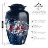 Cardinal Bird Large Urns for Ashes Adult Female, Funeral Urn for Ashes Adult Male, Cremation Urn for Human Ashes, Cardinal Keepsake Urns for Ashes Small,(Size, 10 Inch & 3 Inch Set of 5) view 2
