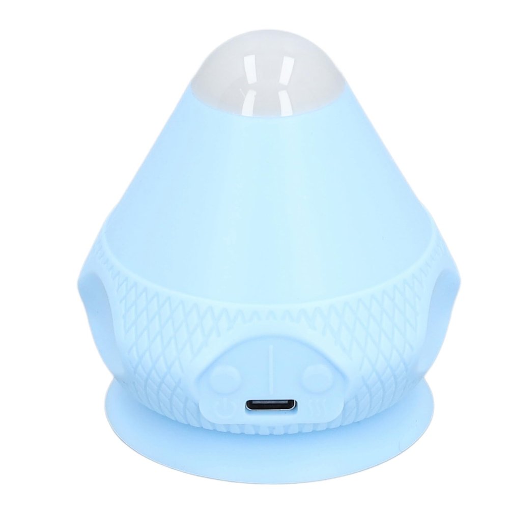 Aramox Mountable Massage Ball with 2 Temperature Settings, Dual Mode Vibrating Back Massager, Suitable for Muscle Recovery, Includes Charging Cable (Pink) (Blue)