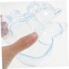 OFFSCH 6Pcs Clear Bear Shaped Candy Boxes Cute Plastic Containers for Shower Wedding and Birthday Party Favors Transparent Treat Boxes for Sweets view 4