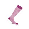 JOBST Style SoftFit Compression Socks Knee High 15-20 mmHg, Closed Toe, Large, Petite, Argyle Pink view 1