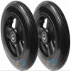 Set of 2 Front Wheelchair WhelsFor Most Popular Manual Wheelchairs. 5/16" Bearings Included. (6x1 1/4 Solid) view 1