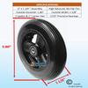 Set of 2 Front Wheelchair WhelsFor Most Popular Manual Wheelchairs. 5/16" Bearings Included. (6x1 1/4 Solid) view 2