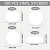 100 Pcs Name Gift Tag Stickers,Joyfulmap 3 Inch Silver Foil to/from Self-Adhesive Labels, 4 Style Present Sticker for Birthday,Wedding,Christmas Valentines's Day Gifts & Party Favors view 2