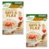 2-Pack Simply Nature Organic Oats & Flax Instant Oatmeal Heart-Healthy, Fiber-Rich Superfood Breakfast Packed with Omega-3s, Plant Power & Gut-Loving Goodness! (11.29 oz / 320g Each) view 1