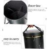 HOLIDYOYO Handheld Round Flower Bucket for Valentine 2-Piece Floral Packaging Box Set Waterproof and Stylish Flower Storage Container for Wrapping and Arrangements view 4
