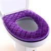 OZHDAOZ 3 Pieces Thicker Soft Toilet Seat Cushion Warmer Washable Bathroom Toilet Seat Covers Reusable Cushion(Purple) view 1