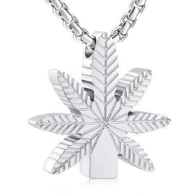 BIAIHQIE Cremation Necklace for Ashes Memorial Urn Keepsake Cremation Predant Necklace for Women-Silver