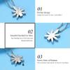 BIAIHQIE Cremation Necklace for Ashes Memorial Urn Keepsake Cremation Predant Necklace for Women-Silver view 2