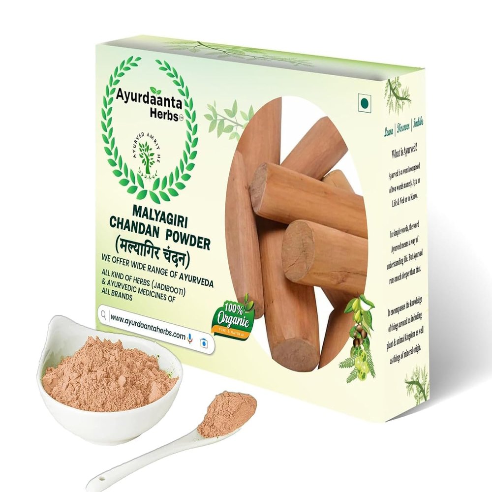MTRXX Malyagir Cha.ndan Po.wder | Malayagiri Sandalwood Po.wder (Cha.ndan) | White Sandalwood Stick Po.wder | Cha.ndan Po.wder (Puja, Tilak, and Face mask) | 100gm
