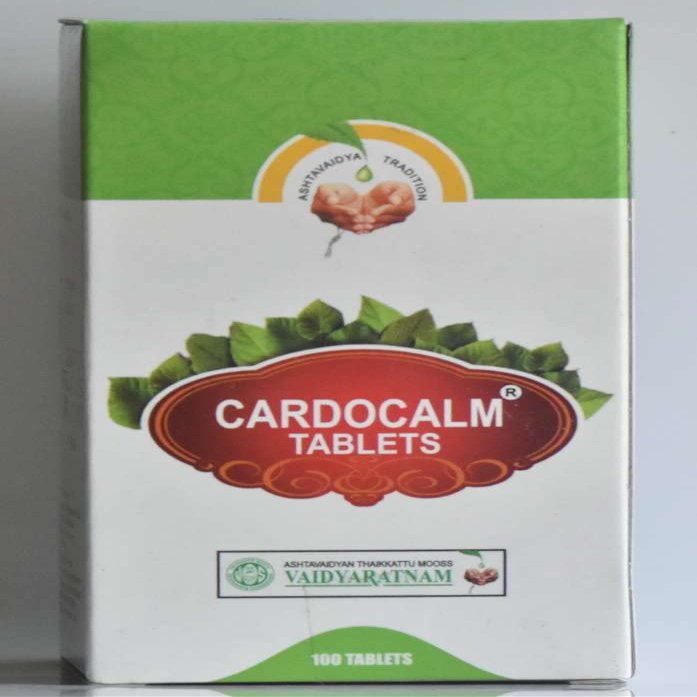 Cardocalm Tablets 100 Nos Vaidyaratnam Products | Ayurvedic Products