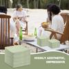 200 Pcs Sage Green Guest Napkin Paper Disposable Sage Green Hand Towels Beverage Napkin Paper for Bathroom Wedding Birthday Baby Shower Dinner view 3