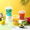 Funnymoom 12 Sets 34 oz Plastic Drink Buckets with Lid and Straws 6 Sheets Summer Stickers Clear Drink Cup Disposable Cocktail Rum Buckets Reusable Ice Cream Pails for Summer Beach Pool Party Favors view 4