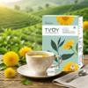 Dandelion Leaf & Root Green Tea bags, Premium Dandelion Green Tea Bags with Milk Thistle, 40 Biodegrable Loose Leaf Pyramid Tea Bags, Caffeine-Free, Individually Wrapped Tea Bags, Gluten Free view 2