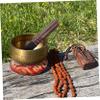 Alipis 3pcs Sound Bowl Cushions with Mallet Portable and Lightweight Meditation Singing Bowl Pads for Yoga Healing Mindfulness Random Colors view 2