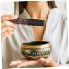 Alipis 3pcs Sound Bowl Cushions with Mallet Portable and Lightweight Meditation Singing Bowl Pads for Yoga Healing Mindfulness Random Colors view 3