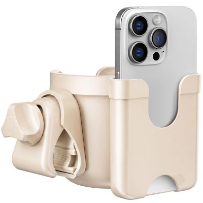 Cup Holder for Walker: Stroller Cup Holder Attachment with Phone Holder