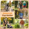 Cup Holder for Walker: Stroller Cup Holder Attachment with Phone Holder view 2