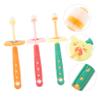 HOLIDYOYO 3pcs Boy Girl's Toothbrush Months and up Rotatable Washable Bristles for Boys and Girls view 3