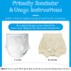 EEOST Adult Diaper Cover, Leakproof Waterproof Reusable Plastic Pants for Incontinence Noiseless & Comfortable Protection for Men and Women (BeigeL) view 4
