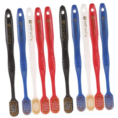 10pcs Bamboo Charcoal Toothbrushes Hard Bristles Toothbrush for Oral Care Style