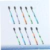 10pcs Bamboo Charcoal Toothbrushes Hard Bristles Toothbrush for Oral Care Style view 3
