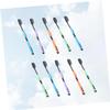 10pcs Bamboo Charcoal Toothbrushes Hard Bristles Toothbrush for Oral Care Style view 4