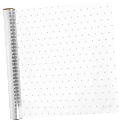 ARTIBETTER 1roll Cellophane Wrap Film Food Grade Transparent Dot Pattern Packaging Paper for Flowers Candy and Crafts Mil