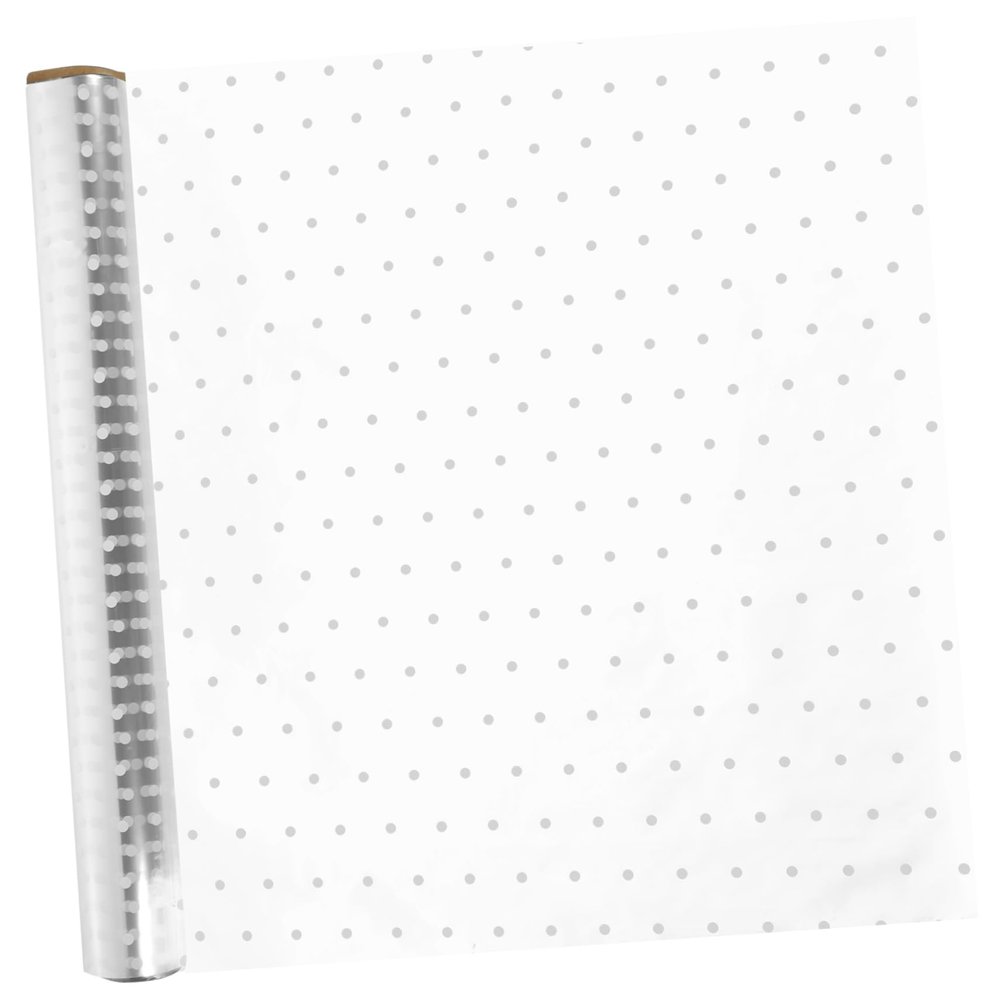 ARTIBETTER 1roll Cellophane Wrap Film Food Grade Transparent Dot Pattern Packaging Paper for Flowers Candy and Crafts Mil