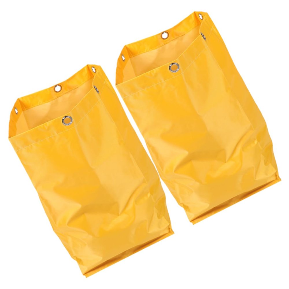 OUNONA 2pcs Replacement Janitorial Bags Cleaning Bags for Cart Janitorial Cart for Housekeeping