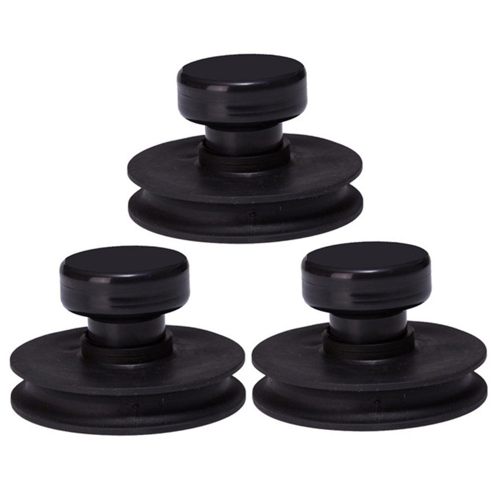 CurcKua Suction Cup Handle for Sound Bowl, 3PCS 3.2" Rubber Tibetan Singing Bowl Suction Cups, Easy to Operate Lifting Handle Cups Tibetan Singing Small