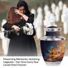 LEXFAY Monarch Butterfly on Sunflowers - Male Urns for Human Ashes - Funeral Urns for Adult Ashes Women - Cremation Urn for Dad - Adult Urn for Men and Women - Combo of 5 Memorial Token view 3