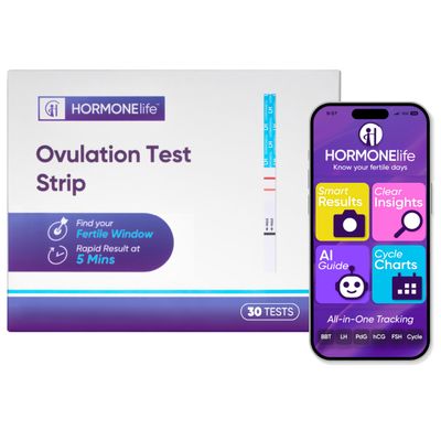 Ovulation Test Strips LH Test for Ovulation Detection, Easy-to-Use Home Ovulation Tracking(LH Test Strips 30 Count)