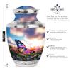 YATHABI Butterfly Burial Urns for Adult Ashes Mom - Funeral Small Urns for Adult Human Ashes Dad - 1 Large, 1 Small view 2
