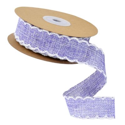 Holibanna Yards Wavy Brim Linen Ribbon Flower Wrapping and Party Accessories for Celebrations