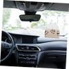 ELAYARD Cute Cartoon Tissue Box Holder for Car Multifunctional Pu Leather Napkin Dispenser Convenient Hanging Design for Easy Access and Space-saving Vehicle view 4
