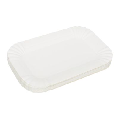 PartyKindom 100pcs Disposable Cake Trays Lightweight Dessert Plates for Parties Home Use and Events for Serving Desserts Appetizers -go Orders Convenient and Practical Tableware